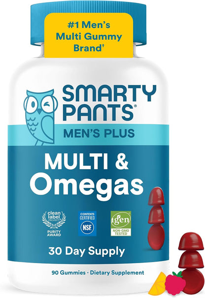 SmartyPants Men's Multivitamin Gummies - 90 – Apoyo al sistema inmunitario: La vitamina C y el zinc contribuyen al – Image 1