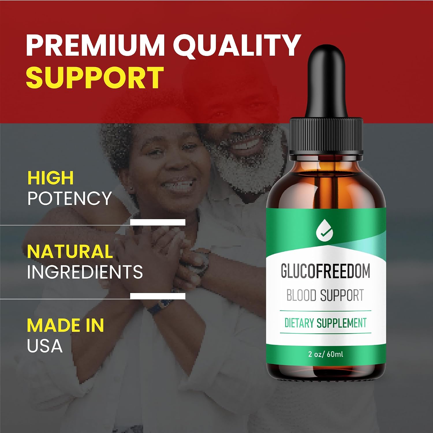 GlucoFreedom Drops - Fórmula Oficial - Gotas Líquidas de Apoyo al Bienestar General (59 ml)