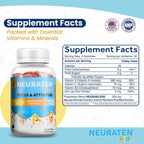 Neuraten Kids Suplemento de Atención y Concentración, 60 gominolas sabor bayas