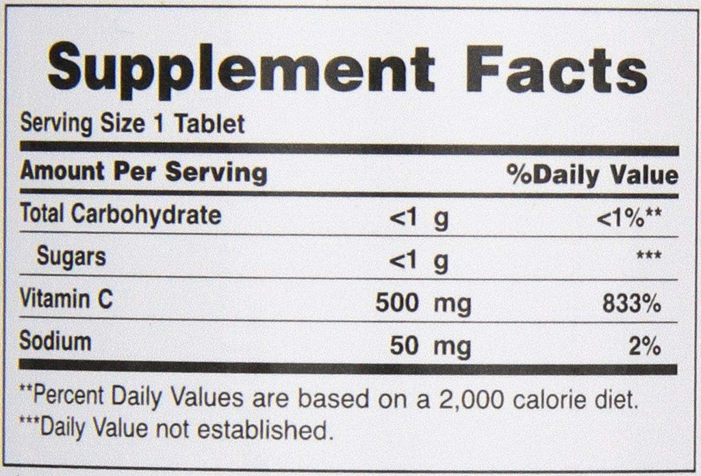 Nature's Bounty Vitamina C 500 mg Masticable con Escaramujo, 90 Comprimidos