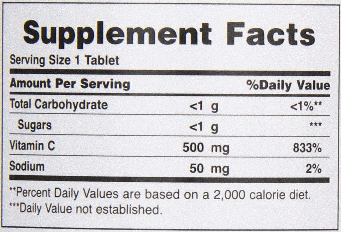 Nature's Bounty Vitamina C 500 mg Masticable con Escaramujo, 90 Comprimidos