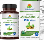 Organic Ashwagandha 1500mg - 90 Comprimidos Vegetarianos