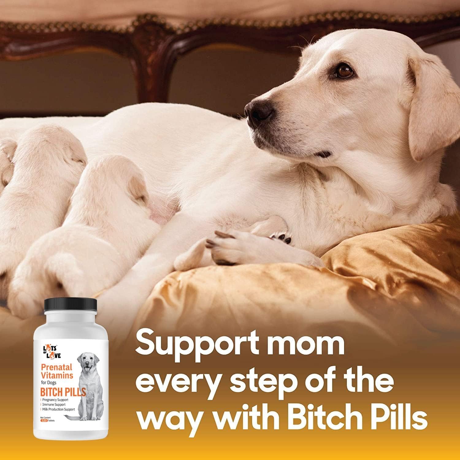Bitch Pills | Vitaminas prenatales para perras | 120 comprimidos