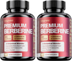 Premium Berberine HCl Complex con Canela y Cúrcuma - 60 Cápsulas