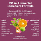 Eu Natural Next Gen Multivitamínico para Mujeres - 22 Vitaminas Optimizadas para Inmunidad, Energía, Huesos y Belleza - 60 Cápsulas Vegetales