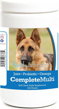 Healthy Breeds Multivitamínico Todo en Uno para Pastor Alemán – 120 Comprimidos Masticables Suaves