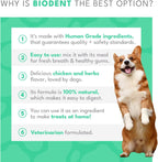 Natural PET Biodent Complemento Nutricional para Perros, Sabor Pollo y Finas Hierbas, 30 Sobres