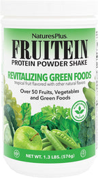NaturesPlus FRUITEIN Revitalizing Green Foods Shake - 1.3 lbs - Batido Verde Proteico Vegetal