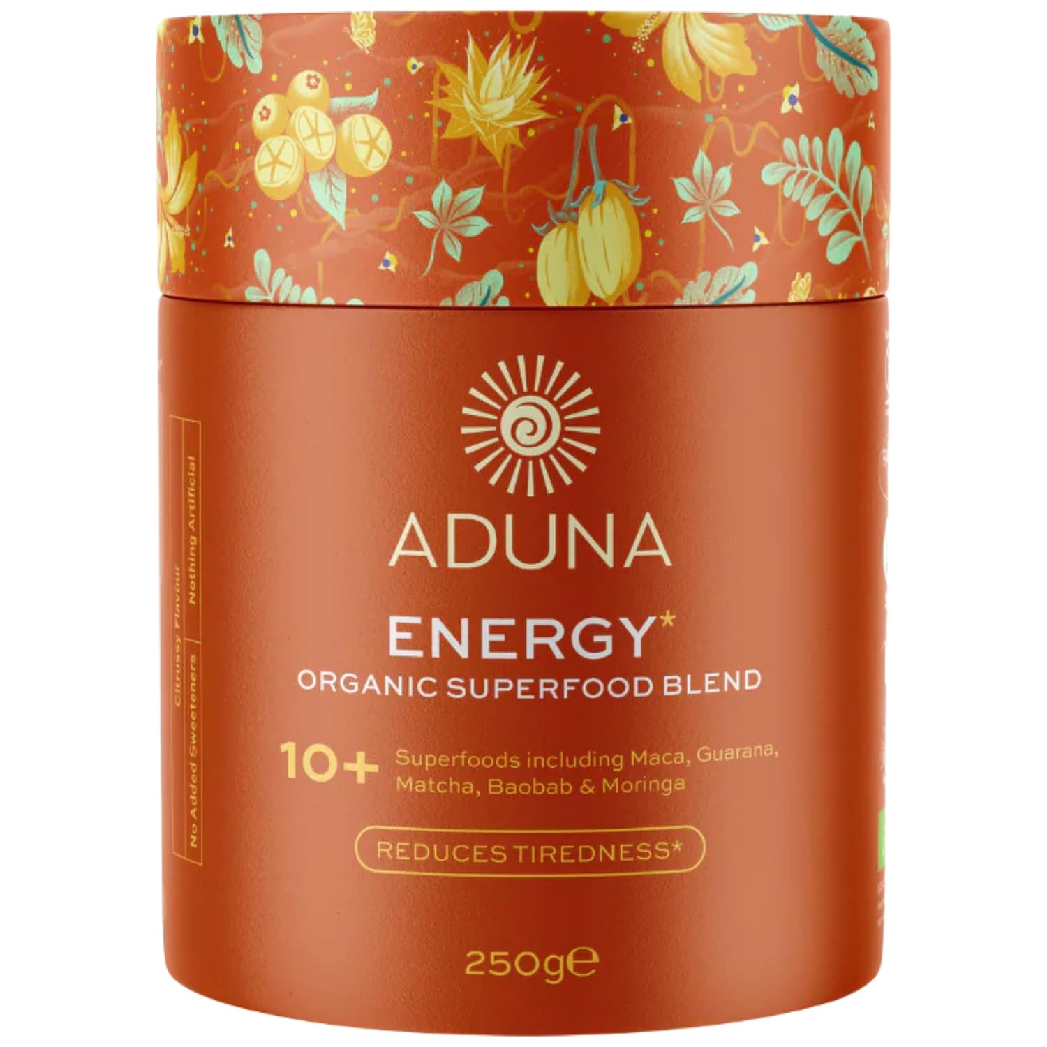 Aduna Organic Energy Superfood Blend - Mezcla de superalimentos orgánicos, 250 g