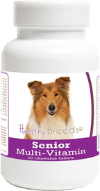 Healthy Breeds Collie Senior Dog Multivitamin Tablets 60 Count - Multivitamínico para Perros Senior