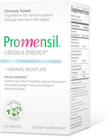 Promensil Libido & Energy - Potenciador de libido femenina con fenogreco y vitaminas para la menopausia, 60 comprimidos