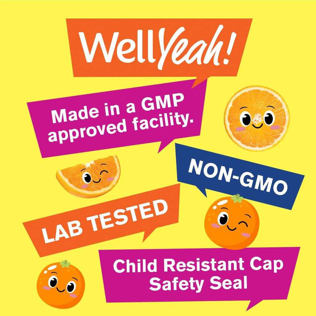 WellYeah Gominolas de Vitamina C para Niños | 250 mg | 2 Pack (60 Gominolas)