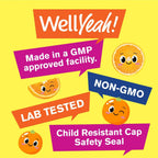 WellYeah Gominolas de Vitamina C para Niños | 250 mg | 2 Pack (60 Gominolas)