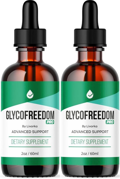 (5 Pack) GlycoFreedom Drops – Complemento Líquido Herbal, 5 Botellas para 5 Meses