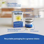 Optibac Probiotics Every Day Extra 30 Cápsulas | Probiótico Digestivo de Alta Potencia con 20 Mil Millones de UFC | Lactobacillus acidophilus NCFM | Vegano
