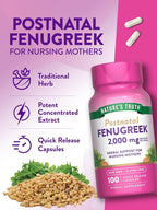 Nature's Truth Fenogreco 2000 mg, 100 Cápsulas