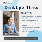 LifeVantage Daily Wellness Mezcla de Bebida de Apoyo Inmunitario, Sabor Saúco-Acai, 178g (30 porciones)