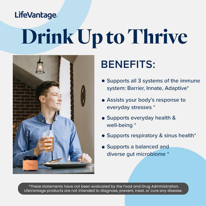 LifeVantage Daily Wellness Mezcla de Bebida de Apoyo Inmunitario, Sabor Saúco-Acai, 178g (30 porciones) – Image 5