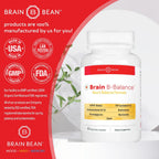 Brain B Balance: Complejo B Metilado - Fórmula Neurobalance - 60 Cápsulas Veganas