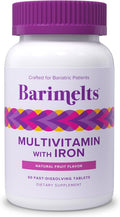 BariMelts Multivitamínico Bariátrico con Hierro, 60 Comprimidos