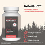 Mountain Peak Nutritionals Immuni-V - Suplemento de apoyo inmunitario con ácido húmico, extracto de olivo y saúco (60 cápsulas vegetarianas)
