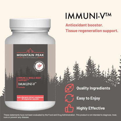 Mountain Peak Nutritionals Immuni-V - Suplemento de apoyo inmunitario con ácido húmico, extracto de olivo y saúco (60 – Image 2