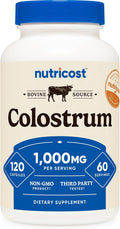 Nutricost Bovine Colostrum 1000mg, 120 Capsules - Gluten-Free & Non-GMO