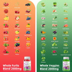 Alliwise Gominolas Multivitamínicas de Frutas y Verduras sin Azúcar - 120 uds.
