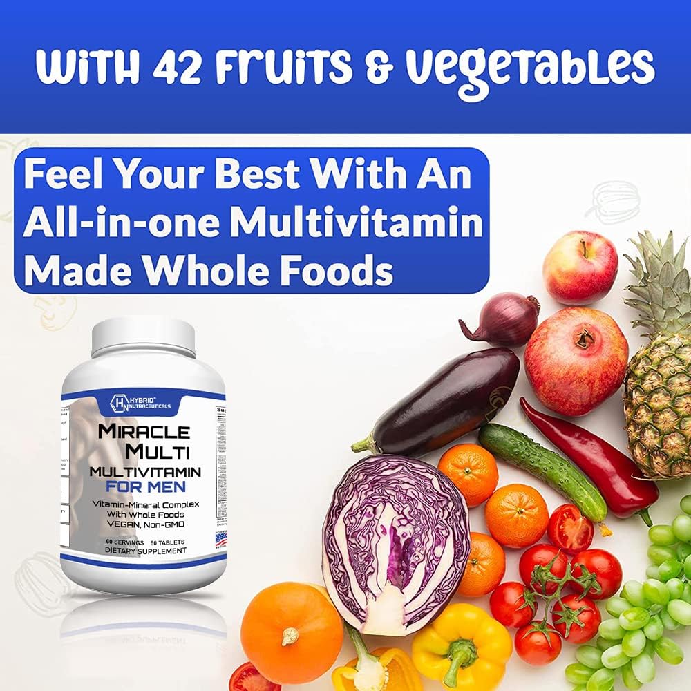 MiracleMulti Performance Blend - Men's Multivitamin with Probiotics and Superfoods