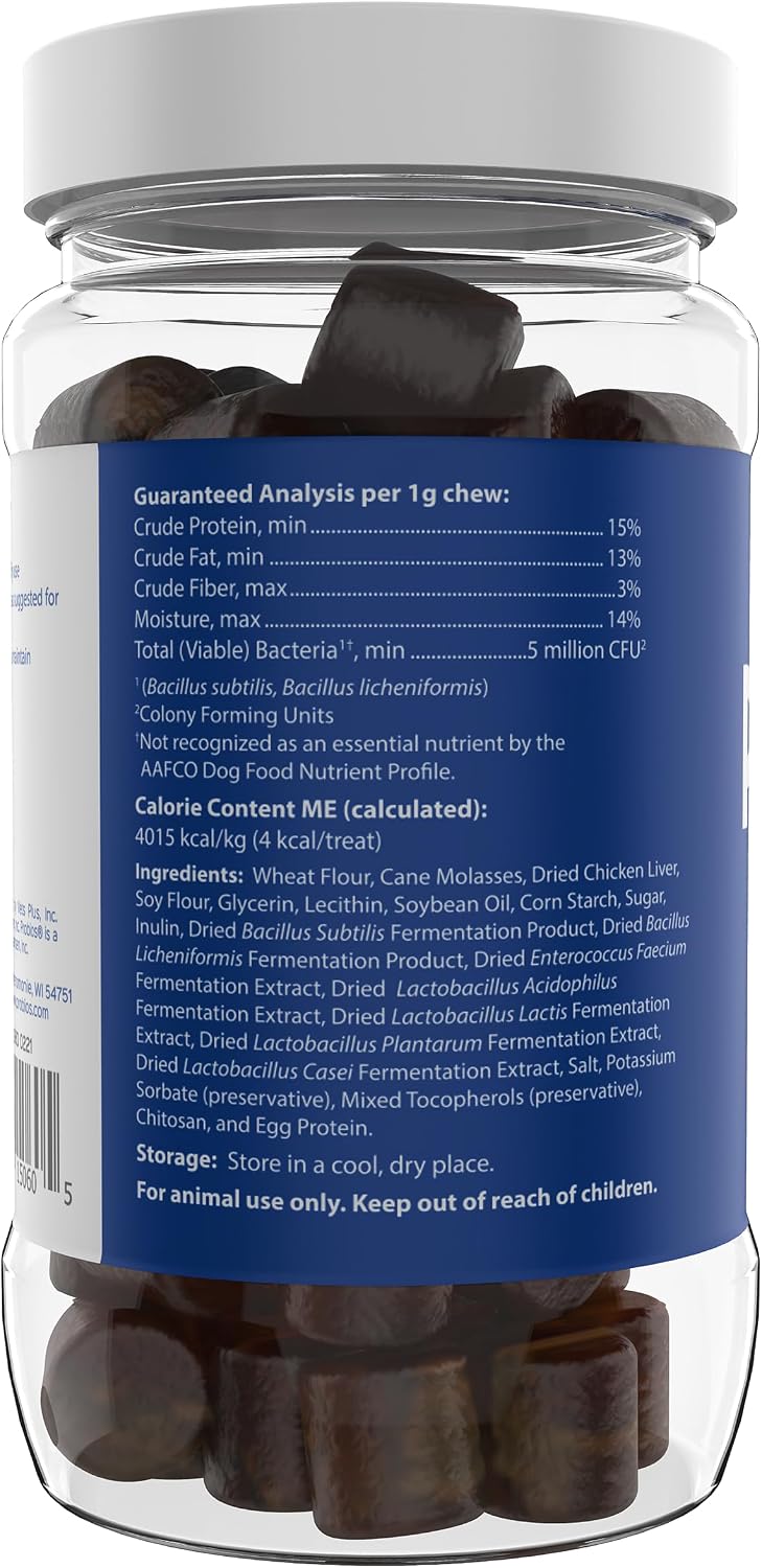 Probios Soft Chews Probióticos para Perros - Salud Digestiva e Inmune - 120 Masticables