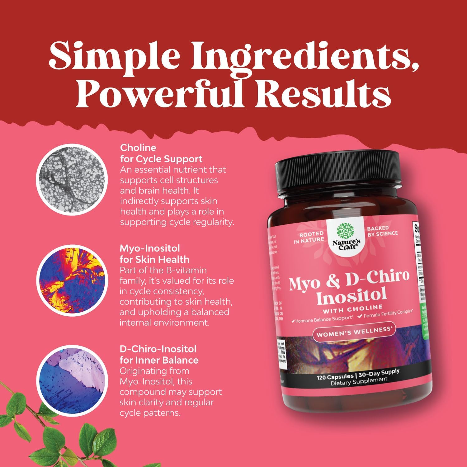 Myo-Inositol & D-Chiro Inositol Cápsulas con Colina