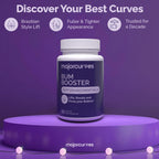 Major Curves Bum Booster Pills – Cápsulas para Aumento de Glúteos y Caderas, Alternativa Natural al BBL con Fenogreco y Ñame Silvestre