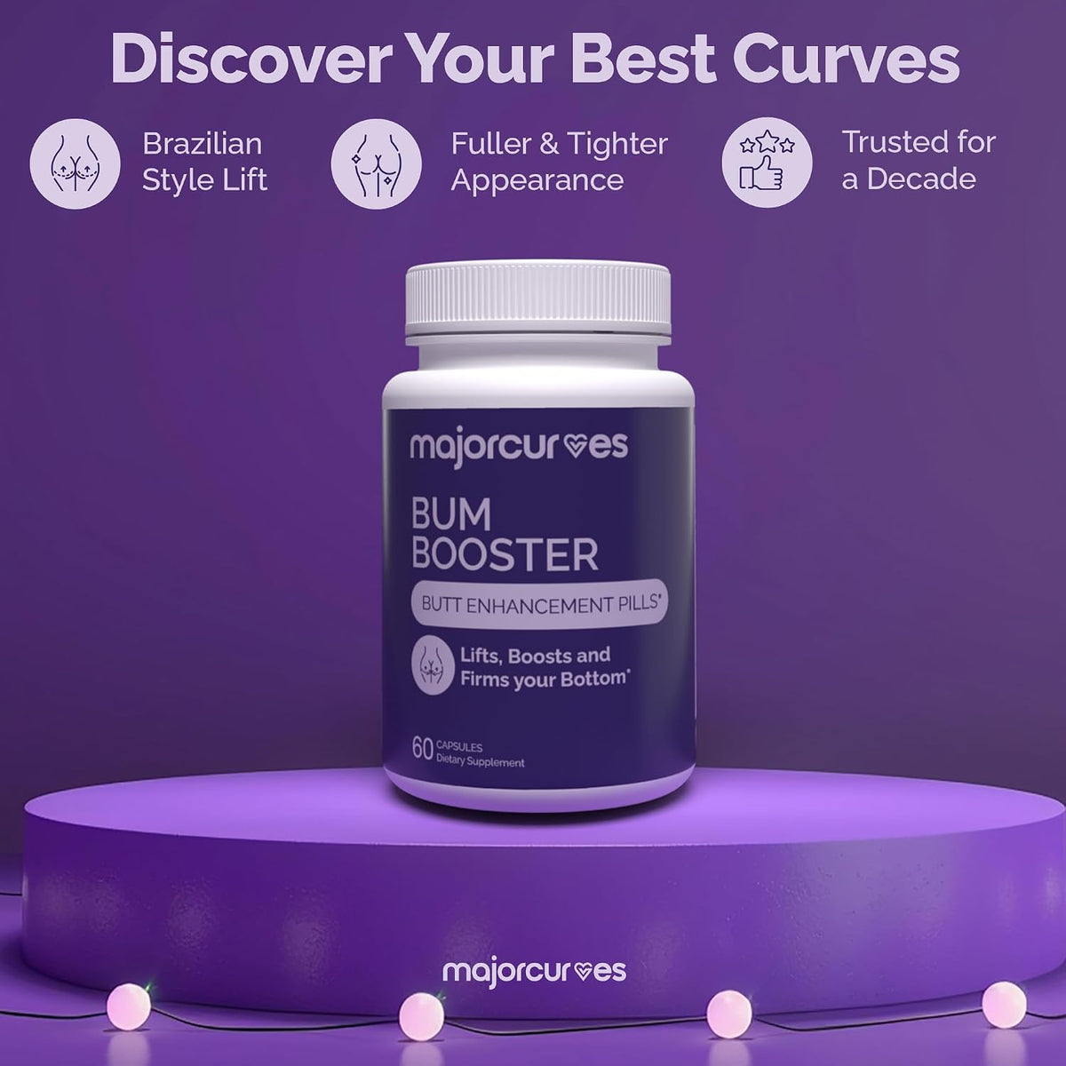 Major Curves Bum Booster Pills – Cápsulas – Complemento al ejercicio: Combinado con sentadillas o entrenamiento de – Image 4