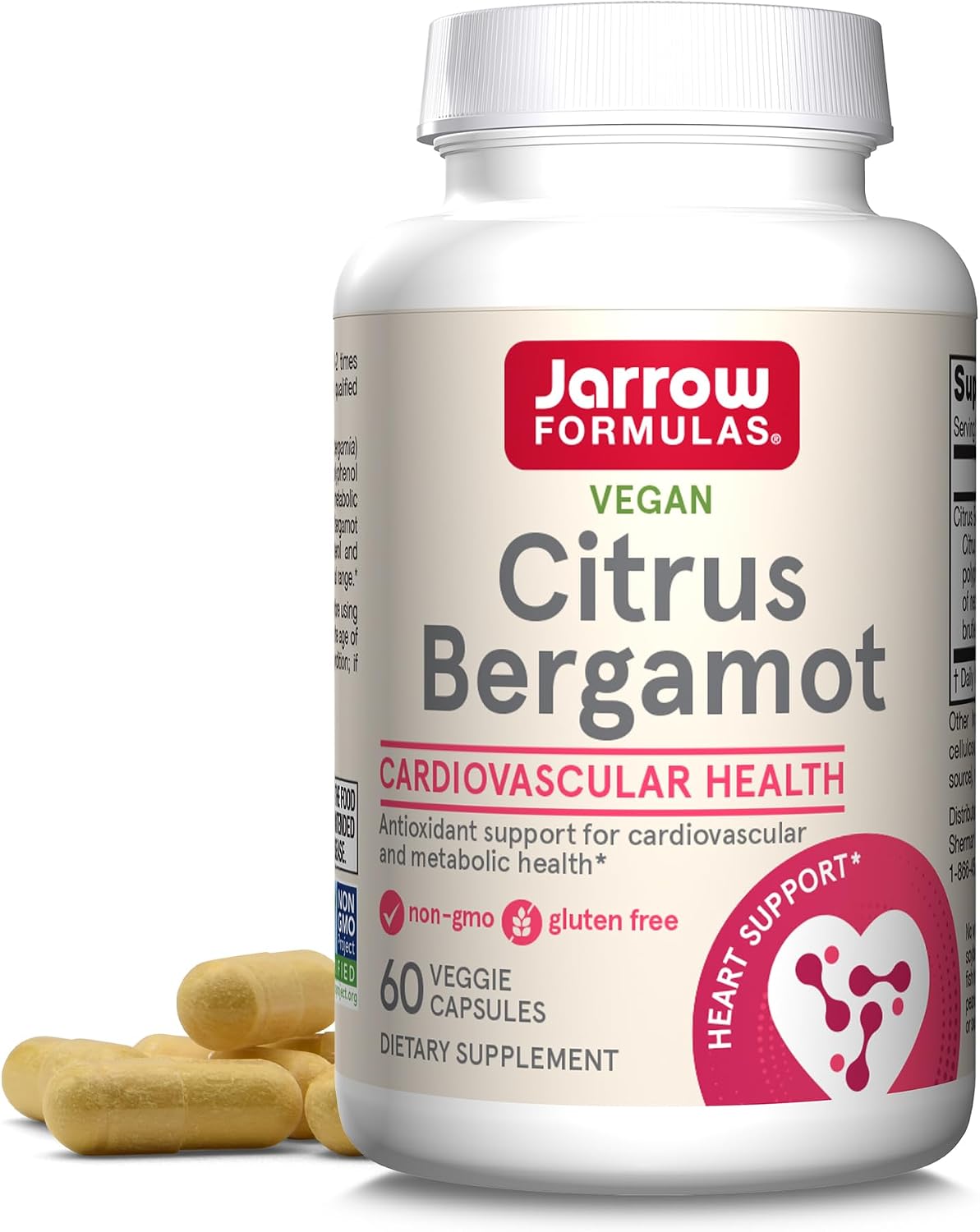 Jarrow Formulas Bergamota Cítrica 500 mg - 60 Cápsulas Vegetales