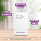 Supersmart SAM-e 400 mg (80% Isómero Activo S,S) - 60 Comprimidos Recubiertos Entéricos