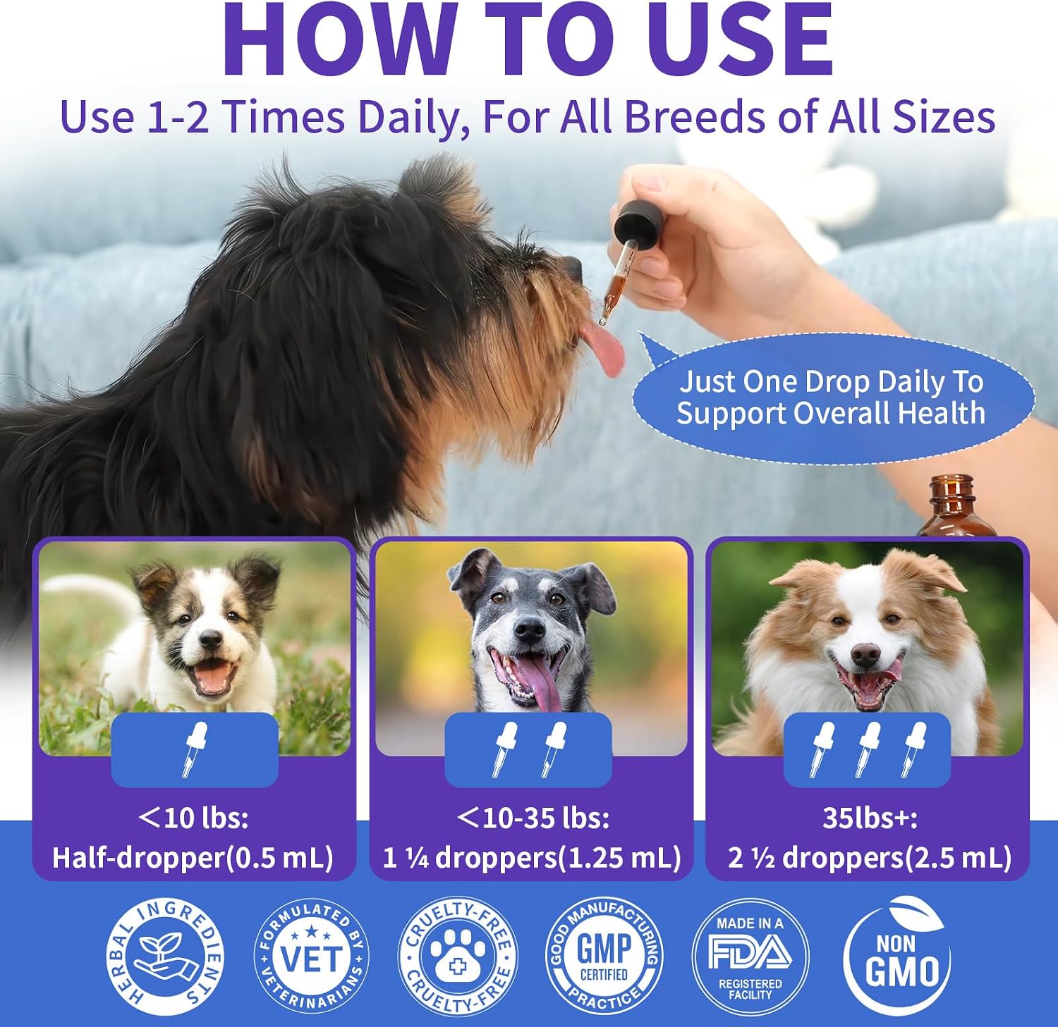 WEALLIN Dog Cough Treatment Support for Dogs - Gotas Herbales para la Tos en Perros, 60 ml