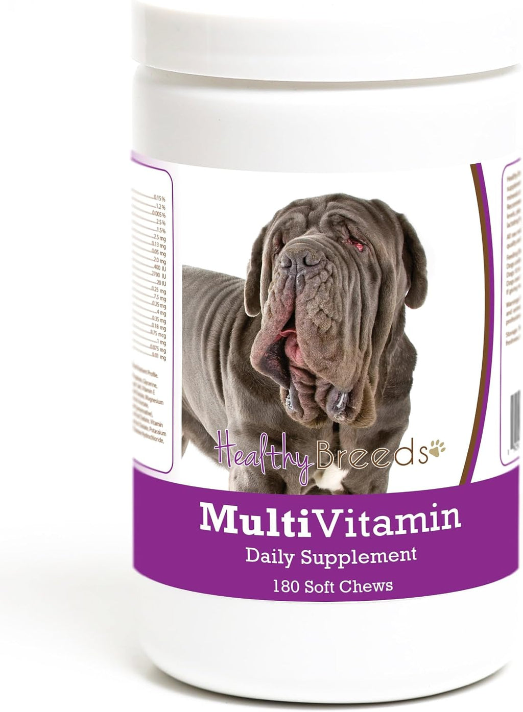 Healthy Breeds Neapolitan Mastiff Multivitamin Soft Chew para Perros 180 Unidades