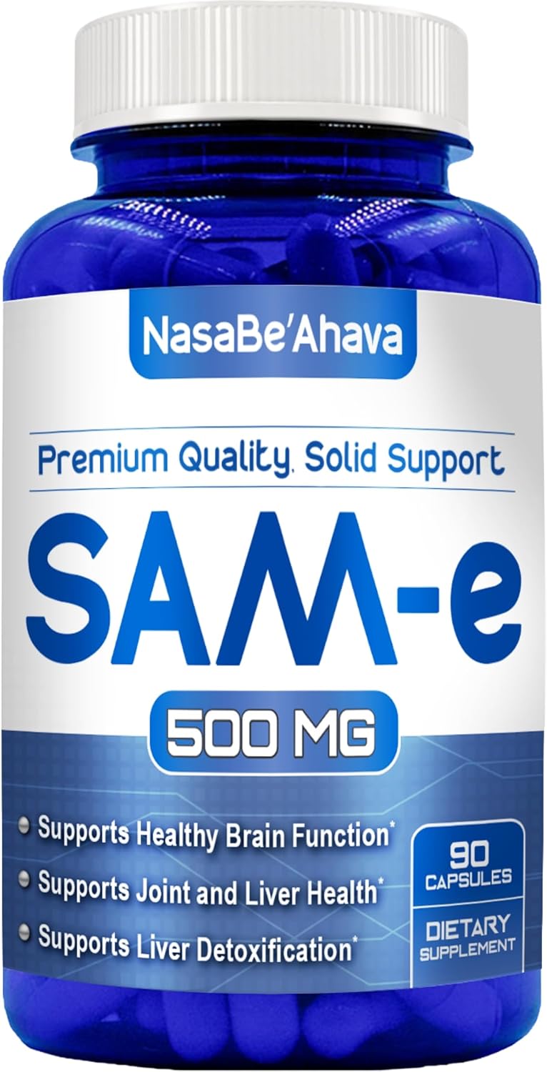 SAM-e 500 mg - S-Adenosil-L-Metionina - 90 Comprimidos