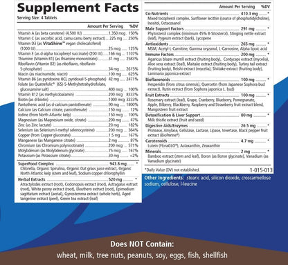 Pure Essence Labs Longevity Multivitamínico – Apoyar la salud de la próstata con factores específicos para la – Image 4