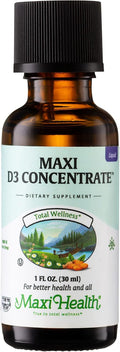 Vitamina D3 Concentrado - 1000 UI por gota - Complemento alimenticio - 30 ml (1 fl oz) - Maxi Health