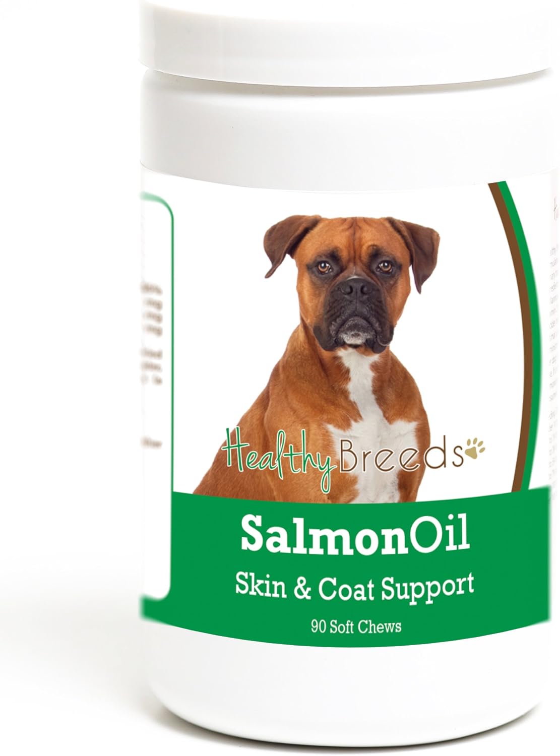 Healthy Breeds Masticables Blandas de Aceite de Salmón para Boxer, 90 Unidades