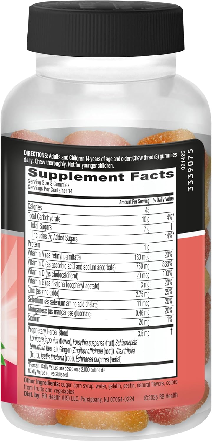 Airborne Immune Support Fruit-Flavored Gummies 42 Count