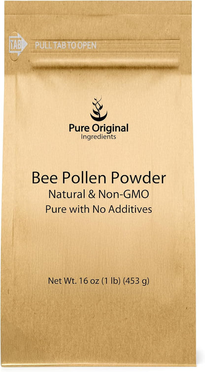 PURE ORIGINAL INGREDIENTS Polen de Abeja en Polvo, 453 g (1 lb), Sin Aditivos, Suplemento Puro – Image 1