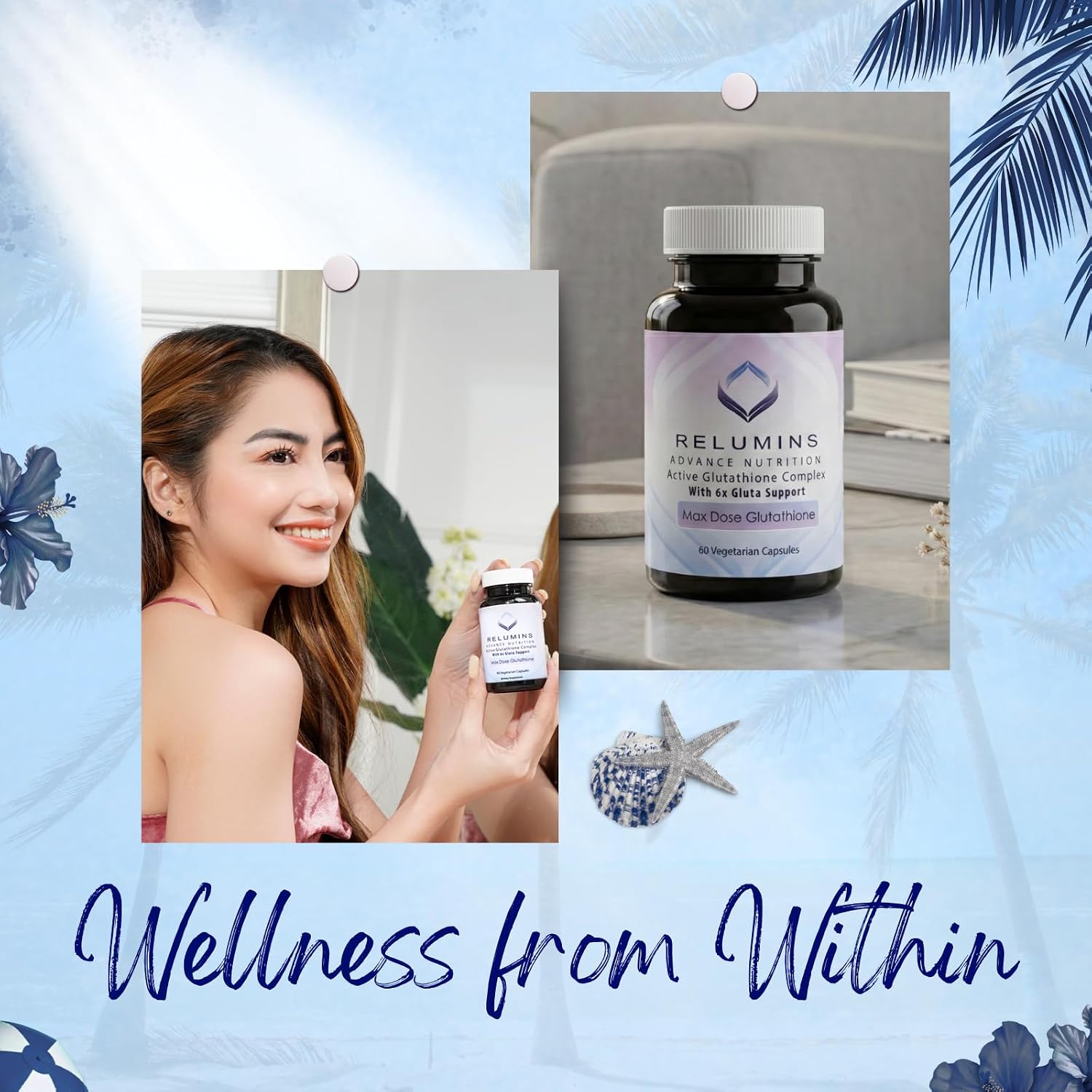 Relumins Advance White Active Glutathione Complex – 60 Cápsulas