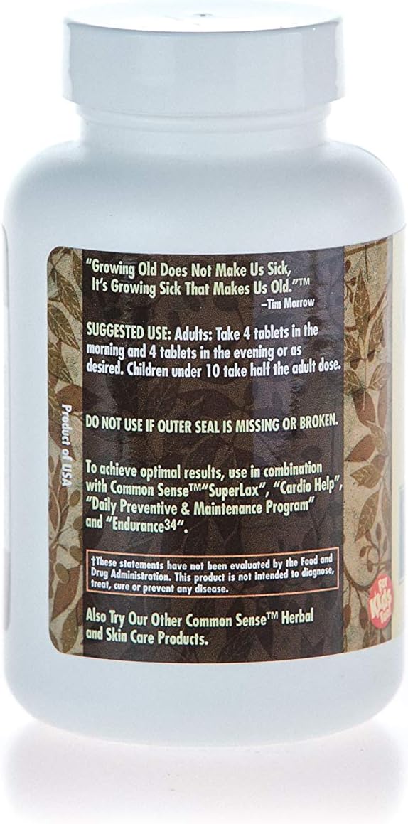 Common Sense Herbal Products Fórmula Astringente (120 cápsulas)