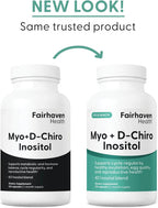 Fairhaven Health Myo-Inositol y D-Chiro Inositol 40:1 - 120 Cápsulas