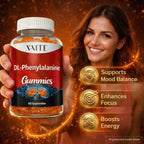 DLPA: DL-Phenylalanine 1000 mg – 60 Gominolas – Fórmula Avanzada de Fenilalanina – No GMO, Sin Gluten