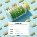 Noor Vitamins Energy+ Multivitamínico Halal – 26 Vitaminas y Minerales con Black Seed, Dátiles y Miel, Sin Gelatina, 2 Meses de Suministro