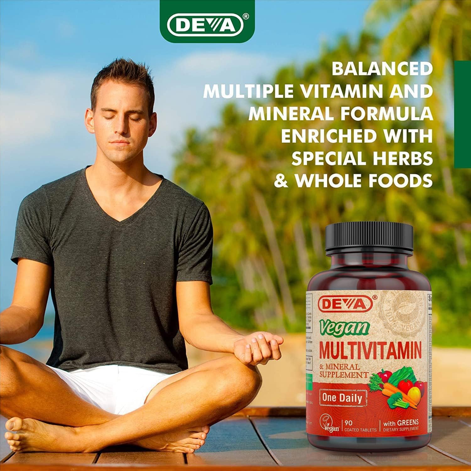 Deva Vegan Multivitamin & Mineral - 90 Coated Tablets