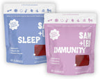 SAM+LEO Gominolas de defensas para niños y adolescentes – Saúco, equinácea, zinc y vitamina C – Sabor a bayas (60 unidades)
